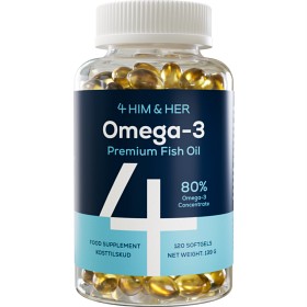 Bild på 4Him & Her Omega-3 80% 120 kapslar