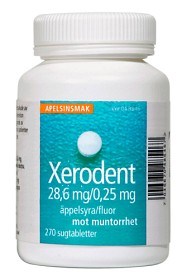 Bild på Xerodent sugtablett 28,6 mg/0,25 mg 270 st