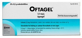 Bild på Oftagel, ögongel i endosbehållare 2,5 mg/g 30 st