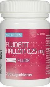 Bild på Fludent Hallon, sugtablett 0,25 mg 200 st