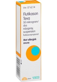 Bild på Flutikason Teva, nässpray, suspension 50 mikrogram/dos 60 dos(er)