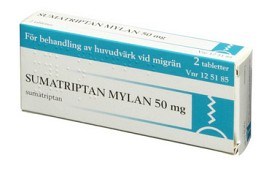 Bild på Sumatriptan Mylan, filmdragerad tablett 50 mg 2 st