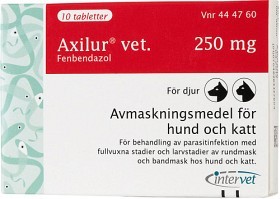 Bild på Axilur vet., tablett 250 mg 10 st