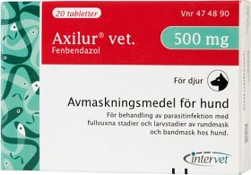 Bild på Axilur vet. tablett 500 mg 2 x 10 st