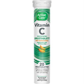 Bild på Active Care C-Vitamin Spirulina Mango 20 brustabletter