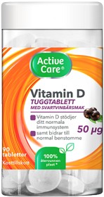 Bild på Active Care Vitamin D 50ug 90 tuggtabletter