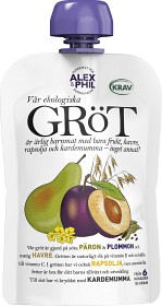 Bild på Alex&Phil Gröt med Päron Plommon Kardemumma 6M 100 g