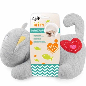 Bild på All For Paws Kattleksak Heartbeat 'n' Warm Kitty 22cm