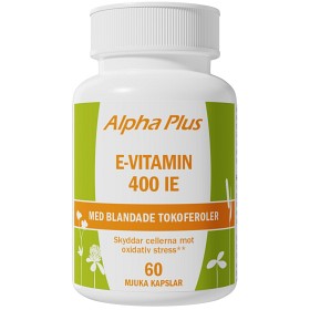 Bild på Alpha Plus E-vitamin 400 IE 60 mjuka kapslar
