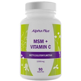 Bild på Alpha Plus MSM + Vitamin C 90 tabletter