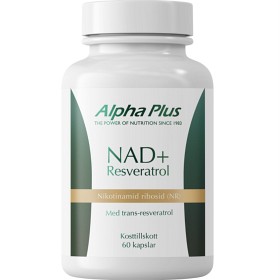 Bild på Alpha Plus NAD+ Resveratrol 60 kapslar