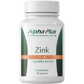 Bild på Alpha Plus Zink 25 mg 90 kapslar