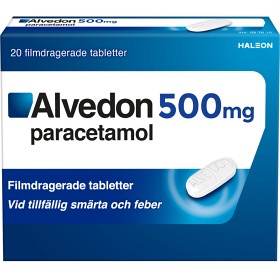 Bild på Alvedon, filmdragerad tablett 500 mg, 20 st