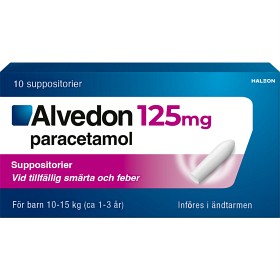 Bild på Alvedon, suppositorium 125 mg 10 st (10-15 kg)