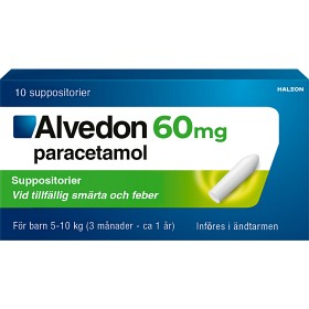 Bild på Alvedon, suppositorium 60 mg 10 st (5-10 kg)