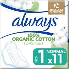 Bild på Always Cotton Protection Ultra Normal Bindor med vingar Stl 1