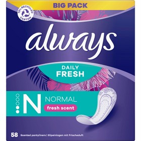 Bild på Always Daily Fresh Normal Fresh Scent 58 st