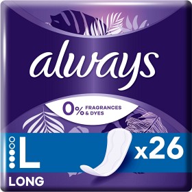 Bild på Always Daily Protect Long trosskydd doftfri 26 st