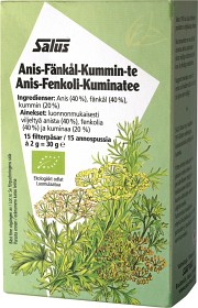 Bild på Anis-Fänkål-Kummin te 15 tepåsar