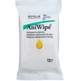 Bild på AniWipe Vårdande tvättservett för djur 12 st