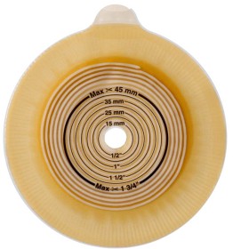 Bild på Assura 2-dels platta med ring och bältesöron Konvex ring 60 mm hål 41 mm 4 st