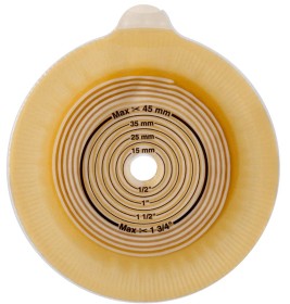 Bild på Assura 2-dels platta med ring och bältesöron Konvex ring 60 mm hål 15-43 mm 4 st