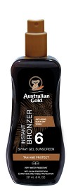 Bild på Australian Gold Instant Bronzer Spray Gel Sunscreen SPF6, 237 ml