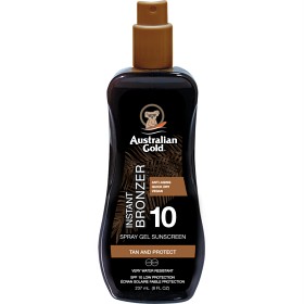 Bild på Australian Gold Instant Bronzer Spray Gel Sunscreen SPF 10, 237 ml