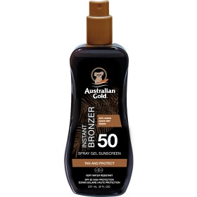 Bild på Australian Gold Spray Gel with Bronzer SPF 50, 237 ml