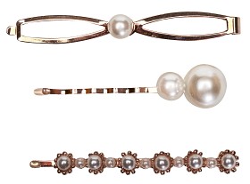 Bild på Avalea Clip/Hårnål pärlor 3 st