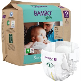 Bild på Bambo Nature Barnblöjor stl 2 (3-6 kg) 30 st