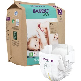 Bild på Bambo Nature Barnblöjor stl 3 (4-8 kg) 28 st