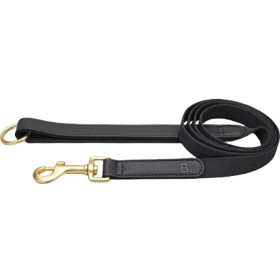 Bild på Barkalot Svart Veganskt Läder Hundkoppel