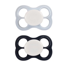 Bild på Barnets Favorit Luftnappar Silikon 6+ månader, Marin/Ljusblå 2 st