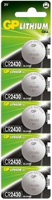 Bild på GP Batteri Lithium CR2430, 5 st