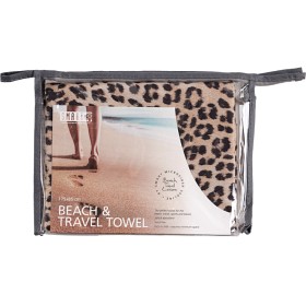 Bild på Smart Microfiber Beach & Travel Towel Leopard