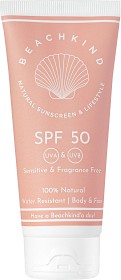 Bild på Beachkind Natural Sunscreen Sensitive Fragrance Free SPF50, 100 ml