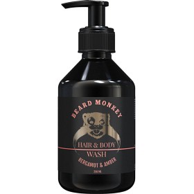 Bild på Beard Monkey Hair & Body Wash Bergamot & Amber 250 ml