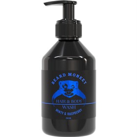 Bild på Beard Monkey Hair & Body Wash Mint & Raspberry 250 ml