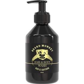Bild på Beard Monkey Hair & Body Wash Oud & Saffron 250 ml