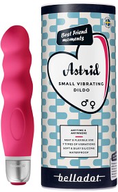 Bild på Belladot Astrid Vibrerande Dildo liten röd