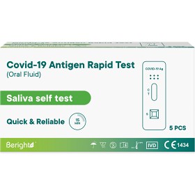 Bild på Beright Covid-19 Antigentest Saliv självtest 5 st