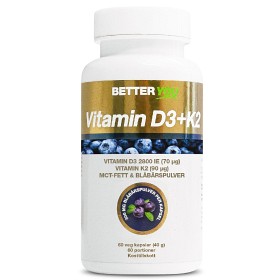 Bild på Better You Vitamin D3+K2 60 kapslar