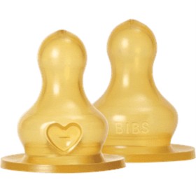 Bild på BIBS Baby Bottle Nipple Round Latex 2-pack Fast Flow