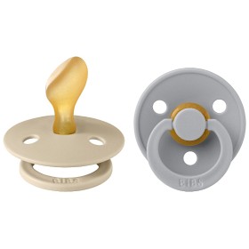 Bild på BIBS Colour 2-pack Latex Size 2 Anatomical Vanilla/Cloud