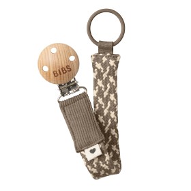 Bild på BIBS Paci Braid napphållare Dark Oak/Vanilla