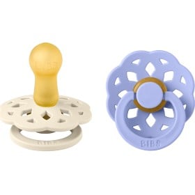 Bild på BIBS Pacifier Boheme 2-pack Latex Size 2, Ivory/Hush