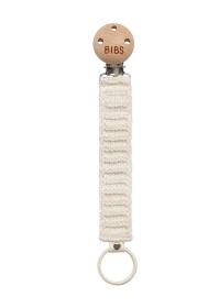 Bild på BIBS Pacifier Clip Knitted Ivory