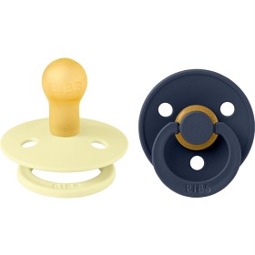 Bild på BIBS Pacifier Colour 2 st Latex Size 1 Luna/Deep space