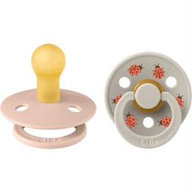Bild på BIBS Pacifier Studio Colour 2-pack Ladybug Latex Size 1 Blush Mix